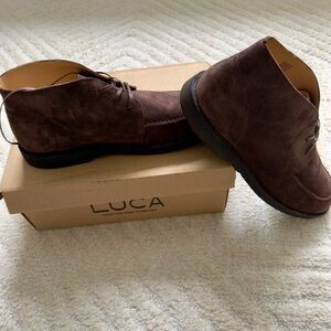 Brand new never worn!!! Huckberry Dark Brown Suede Boots